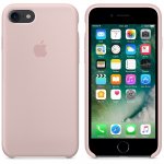 Apple Silicone Case - оригинален силиконов кейс за iPhone 8, iPhone 7 (розов пясък) 2