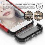 Elago S7 Glide Case + HD Clear Film - поликарбонатов кейс и HD покритие за iPhone 8, iPhone 7 (червен-черен) 3