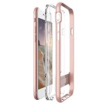 Verus Crystal Bumper Case - хибриден удароустойчив кейс за iPhone 8, iPhone 7 (розово злато-прозрачен) 1