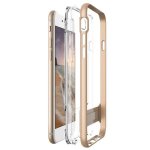 Verus Crystal Bumper Case - хибриден удароустойчив кейс за iPhone 8, iPhone 7 (златист-прозрачен) 1