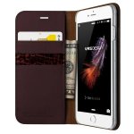 Verus Genuine Leather Diary Case - кожен калъф (естествена кожа), тип портфейл за iPhone 8, iPhone 7 (бордо) 1