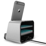 Verus New i-Depot Cradle - док станция за iPhone 8, iPhone 7, 7 Plus, 6/6S, 6 Plus/6S Plus, iPhone 5/5S/5C/SE, iPad mini (всички поколения), iPad Air, iPad 5 (2017)/Air 2, iPad Pro 9.7 (сребриста) 5