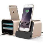 Verus i-Depot Cradle - универсална док станция за iPhone, iPad и мобилни устройства с microUSB (златиста) 2
