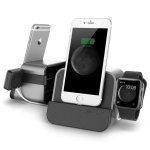 Verus i-Depot Plus Cradle - универсална док станция за iPhone, iPad, Apple Watch и мобилни устройства с microUSB (сребриста) 1