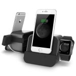 Verus i-Depot Plus Cradle - универсална док станция за iPhone, iPad, Apple Watch и мобилни устройства с microUSB (тъмносива) 1