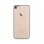 Devia Crystal Iris Case - силиконов (TPU) калъф за iPhone 8, iPhone 7 (с кристали Сваровски) (сребрист) 1