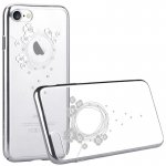 Devia Crystal Garland Case - поликрабонатов кейс за iPhone 8, iPhone 7 (с кристали Сваровски) (сребрист) 1
