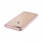 Comma Brightness 360 Case - тънък поликарбонатов кейс за iPhone 8, iPhone 7 (розово злато-прозрачен) 3