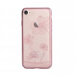 Comma Crystal Flora 360 Case - поликарбонатов кейс за iPhone 8, iPhone 7 (с кристали Сваровски) (розово злато) 1