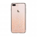 Comma Unique Polka 360 Case - поликарбонатов кейс за iPhone 8 Plus, iPhone 7 Plus (с кристали Сваровски) (златист) 1