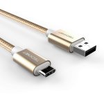 TeckNet TA502 Braided 3.1 USB-A to USB-C Cable - качествен плетен USB към USB-C кабел за устройства с USB-C порт (златист) 1