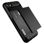 Verus Damda Glide Case - висок клас хибриден удароустойчив кейс с място за кр. карти за iPhone 8, iPhone 7 (черен) 1