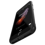 Verus Carbon Fit Case Kickstand - висок клас хибриден удароустойчив кейс за iPhone 8, iPhone 7 (черен) 5