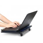 TeckNet N8 - охлаждаща ергономична поставка с 3 големи вентилаторa за Mac и преносими компютри (черен) 5