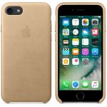 Apple iPhone Leather Case - оригинален кожен кейс (естествена кожа) за iPhone 8, iPhone 7 (светлокафяв) 2