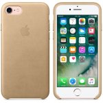 Apple iPhone Leather Case - оригинален кожен кейс (естествена кожа) за iPhone 8, iPhone 7 (светлокафяв) 4