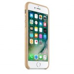 Apple iPhone Leather Case - оригинален кожен кейс (естествена кожа) за iPhone 8, iPhone 7 (светлокафяв) 1