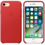 Apple iPhone Leather Case - оригинален кожен кейс (естествена кожа) за iPhone 8, iPhone 7 (червен) 2