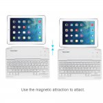 TeckNet X373 Ultra-thin Bluetooth - кейс, поставка и bluetooth клавиатура за iPad Air 2, iPad Air (сребрист) 2
