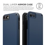 Elago Armor Case - хибриден кейс (поликарбонат + TPU) и HD покритие за iPhone 8, iPhone 7 (син) 1