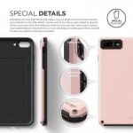 Elago Armor Case - хибриден кейс (поликарбонат + TPU) и HD покритие за iPhone 8 Plus, iPhone 7 Plus (розов) 5