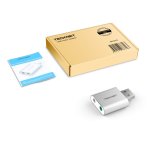 TeckNet UA110 Aluminum USB External Stereo Sound Adapter - аудио адаптер за компютри 5