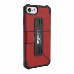 Urban Armor Gear Metropolis - удароустойчив хибриден кейс тип портфейл за iPhone 8, iPhone 7, iPhone 6S, iPhone 6 (черен-червен) 5