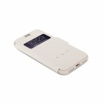 Moshi SenseCover Case - полиуретанов калъф, тип портфейл за iPhone 8, iPhone 7 (бежов) 3
