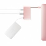 Moshi USB-C Multiport Adapter - адаптер за свързване от USB-C към HDMI 4K, USB-C, USB-A (розово злато) 5