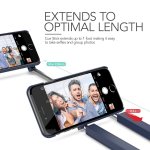 Verus Cue Stick Case - поликарбонатов кейс с вграден селфи стик за iPhone 8, iPhone 7 (тъмносин) 1