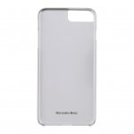 Mercedes-Benz Genuine Leather Hard Case - дизайнерски кожен кейс за iPhone 8 Plus, iPhone 7 Plus, iPhone 6S/6 Plus (черен-сребрист) 2