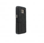Guess Folio Case - кожен калъф тип портфейл за Samsung Galaxy S7 (черен) 1