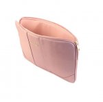 Guess Saffiano Notebook Sleeve - дизайнерски луксозен кожен калъф за преносими компютри до 15 инча (розово злато) 1