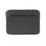 Guess Uptown Notebook Sleeve - дизайнерски луксозен кожен калъф за преносими компютри до 15 инча (сив) 3