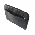 Guess Uptown Notebook Sleeve - дизайнерски луксозен кожен калъф за преносими компютри до 15 инча (сив) 1