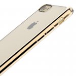Devia Glitter Soft Case - силиконов (TPU) калъф за iPhone 8, iPhone 7 (прозрачен-златист) 4