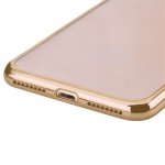 Devia Glitter Soft Case - силиконов (TPU) калъф за iPhone 8, iPhone 7 (прозрачен-златист) 6