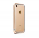 Moshi Luxe Bumper Case - метален бъмпер и покритие за задната част за iPhone 8, iPhone 7 (златист) 2