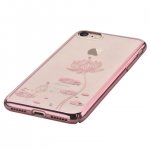 Devia Crystal Lotus Case - поликрабонатов кейс за iPhone 8, iPhone 7 (с кристали Сваровски) (розово злато) 2
