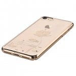 Devia Crystal Lotus Case - поликрабонатов кейс за iPhone 8 Plus, iPhone 7 Plus (с кристали Сваровски) (златист) 3