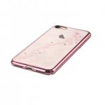 Devia Crystal Papillon Case - поликрабонатов кейс за iPhone 8, iPhone 7 (с кристали Сваровски) (розово злато) 2