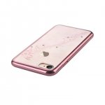 Devia Crystal Papillon Case - поликрабонатов кейс за iPhone 8, iPhone 7 (с кристали Сваровски) (розово злато) 3