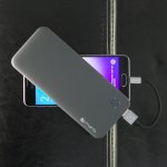 4smarts Duos Slim Evo Power Bank 6000 mAh - външна батерия с два USB входа за таблети и смартфони (сив) 4
