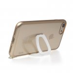 Torrii ChromeJelly Case - хибриден кейс с калено стъкло за iPhone 8, iPhone 7 (прозрачен-златист) 3