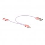 Tipx Lightning to USB and 3.5 mm Audio Adapter - адаптер от Lightning към USB и 3.5 мм аудио жак (розово злато) 1