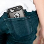 Spigen Slim Armor Case - хибриден кейс с поставка и най-висока степен на защита за iPhone 8, iPhone 7 (тъмносив) 9