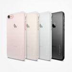 Spigen AirSkin Case - качествен ултратънък (0.36мм) кейс за iPhone 8, iPhone 7 (прозрачен-мат) 6