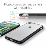 Spigen Ultra Hybrid Case - хибриден кейс с висока степен на защита за iPhone 8, iPhone 7 (черен-прозрачен) 4
