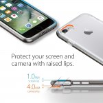Spigen Neo Hybrid Case Crystal - хибриден кейс с висока степен на защита за iPhone 8, iPhone 7 (прозрачен-сив) 3
