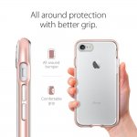 Spigen Neo Hybrid Case Crystal - хибриден кейс с висока степен на защита за iPhone 8, iPhone 7 (прозрачен-розово злато) 5